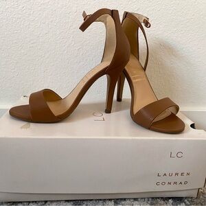 LC Lauren Conrad Tan Women's Heels 5